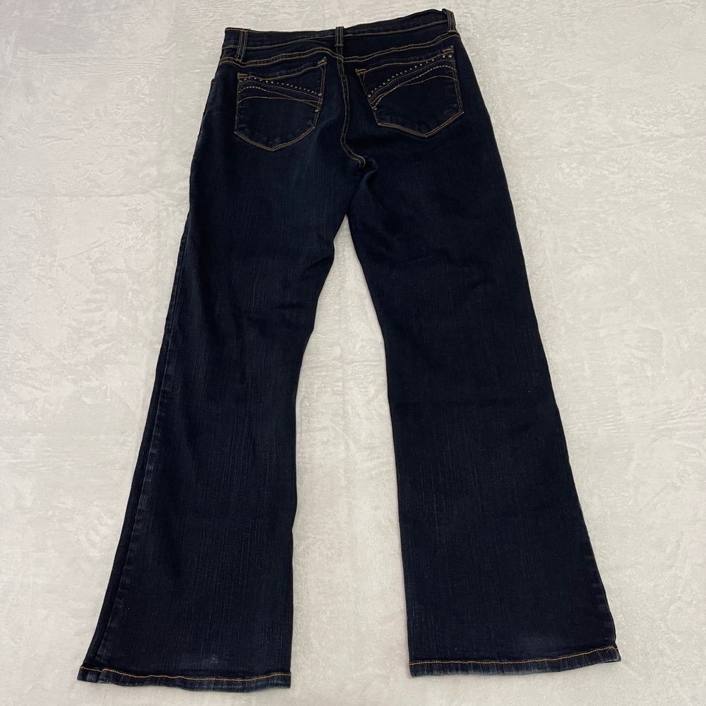 NYDJ Not Your Daughter's Jeans P7100D Dark Wash Bootcut Petite Size 8P Indigo US - Picture 11 of 13